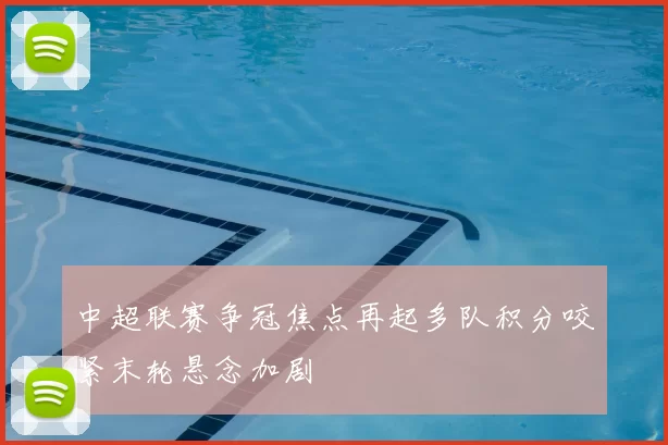 中超联赛争冠焦点再起多队积分咬紧末轮悬念加剧